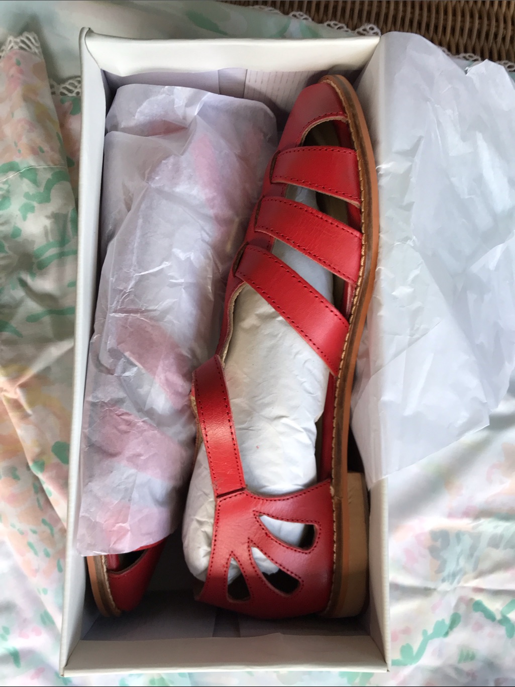 Fisherman Sandals - Chelsea Crew Red Leather Vintage-Style — image 6 of 8